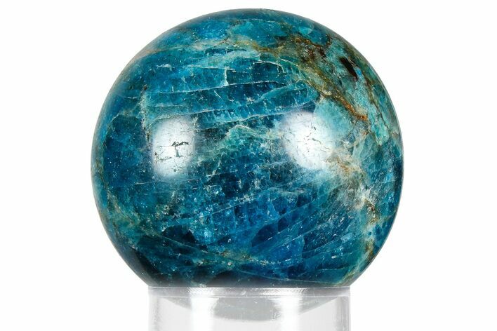 Bright Blue Apatite Sphere - Madagascar #367085